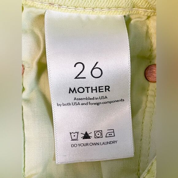 MOTHER Superior the tomcat the devil may care Ankle & Cropped Jeans in Yellow 26 - Picture 8 of 10